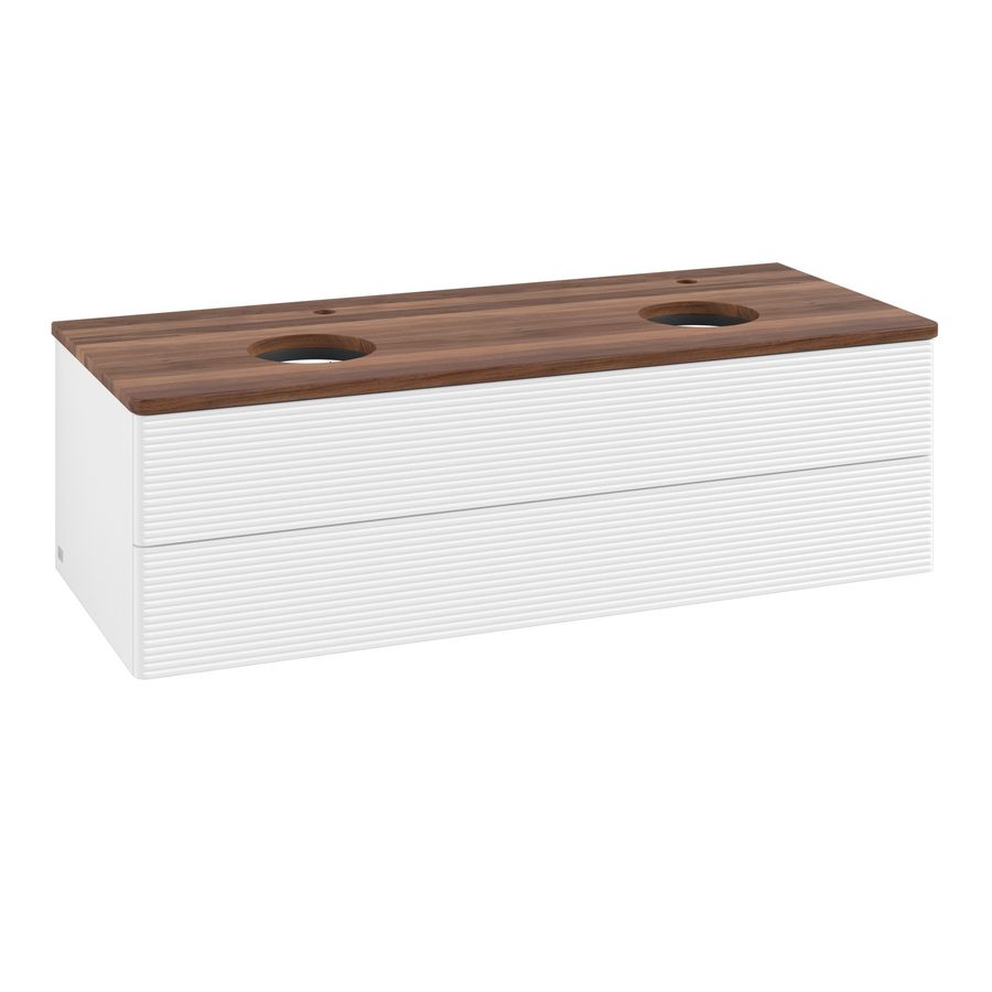Wastafelonderkast Antao 1200x360x500mm White Matt Lacquer K24152MT
