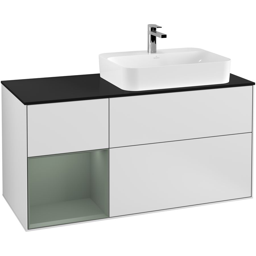 Wastafelonderkast Finion 1200x603x501mm White Matt Lacquer G392GMMT