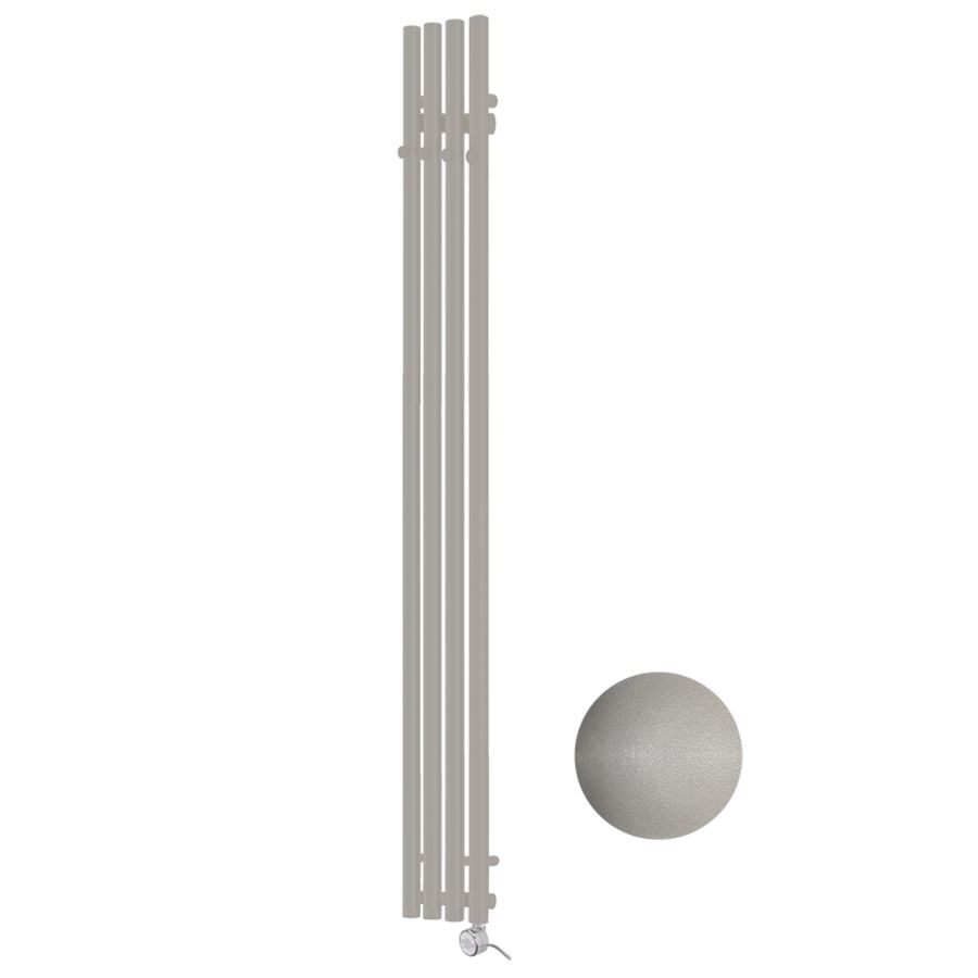 Buisradiator Tubo Hook E-Comfort 1200x205mm 300W Metal. Taupe