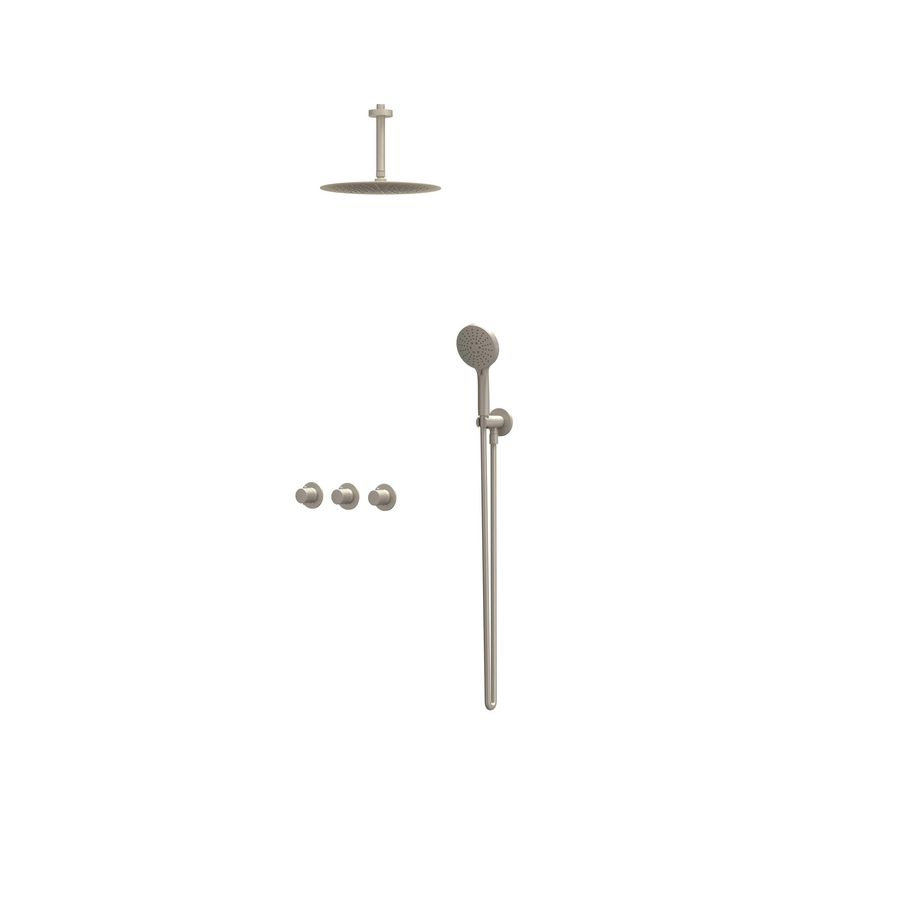 Afbouwdeel regendouche Combiset Nexus 4 inbouwthermostaat gebor. nickel CSN4EXGNBCBA excl. inbouwbox