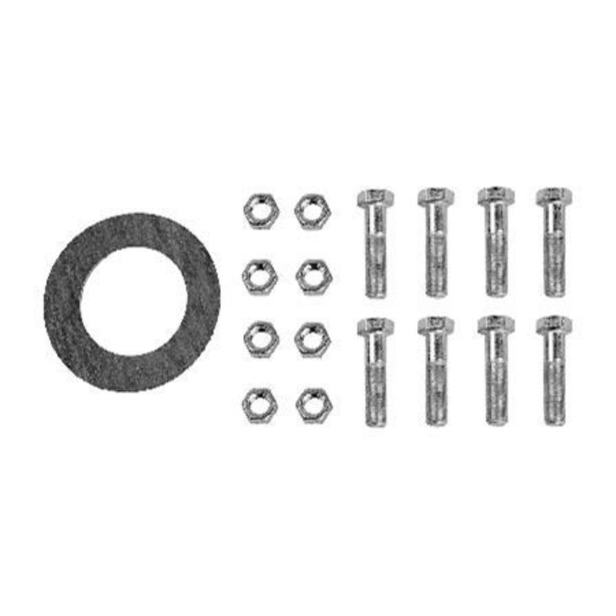 Bout/moer/pakk. 8x M16x65 DN100 verz.st.