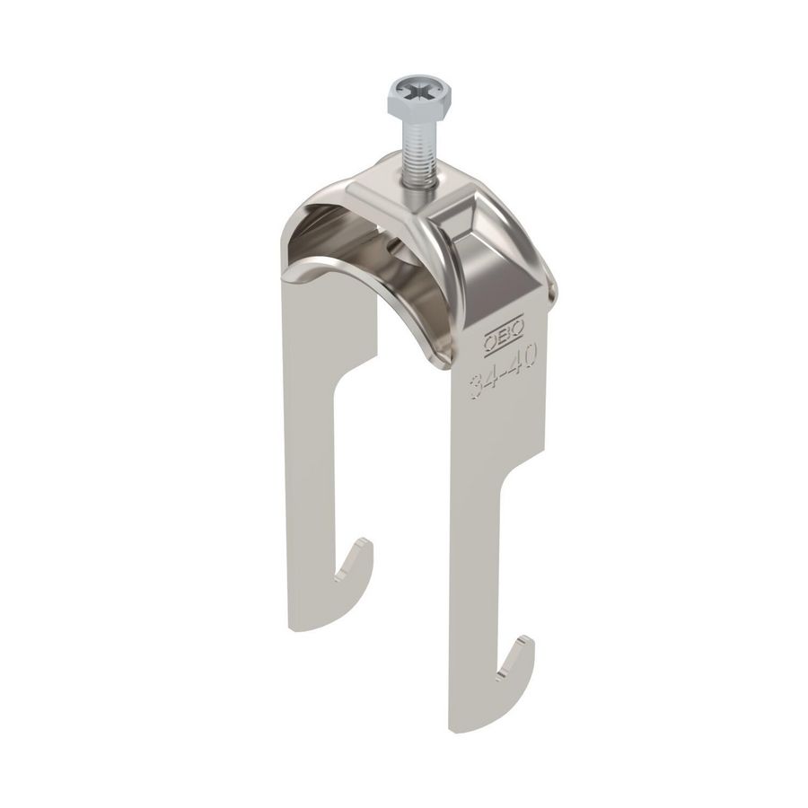 Beugelklem 2056 34-40mm rvs A2 1.4301 blank VVE=100