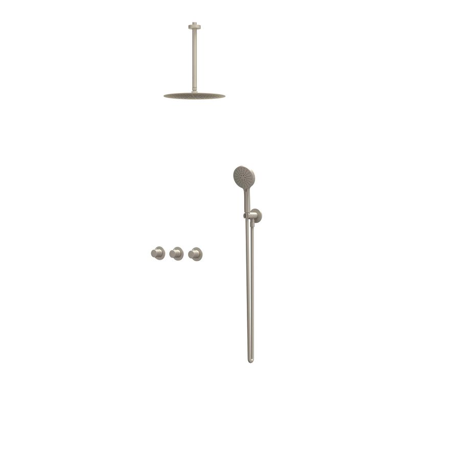 Afbouwdeel regendouche Combiset Nexus 4 inbouwthermostaat gebor. nickel CSN4EXGNBCCA excl. inbouwbox