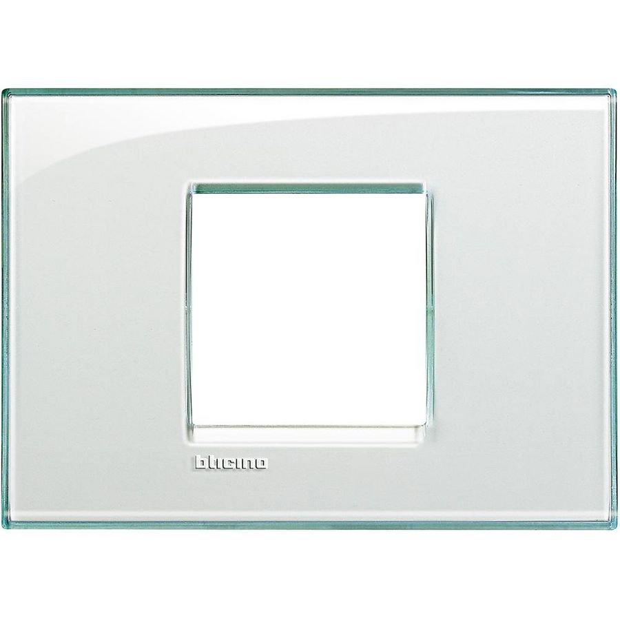 Afdekplaat breed 2 modulen aquamarine Livinglight
