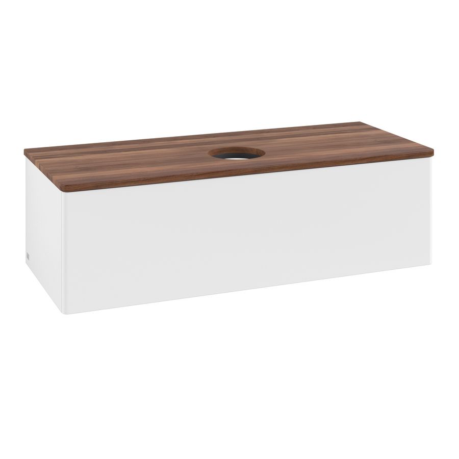 Wastafelonderkast Antao 1200x360x500mm White Matt Lacquer K32012MT
