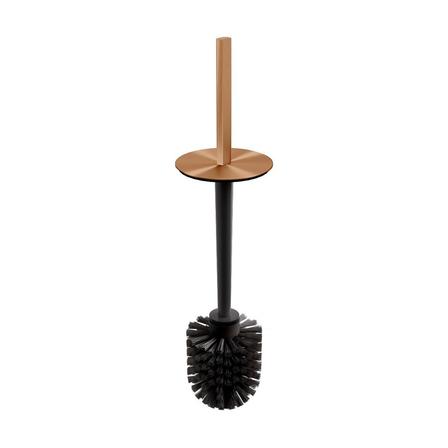 Reserve toiletborstel m brons geborsteld PVD greep Flat