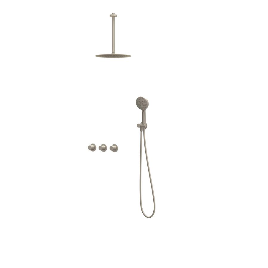 Afbouwdeel regendouche Combiset Nexus 4 inbouwthermostaat gebor. nickel CSN4EXGNBCCC excl. inbouwbox