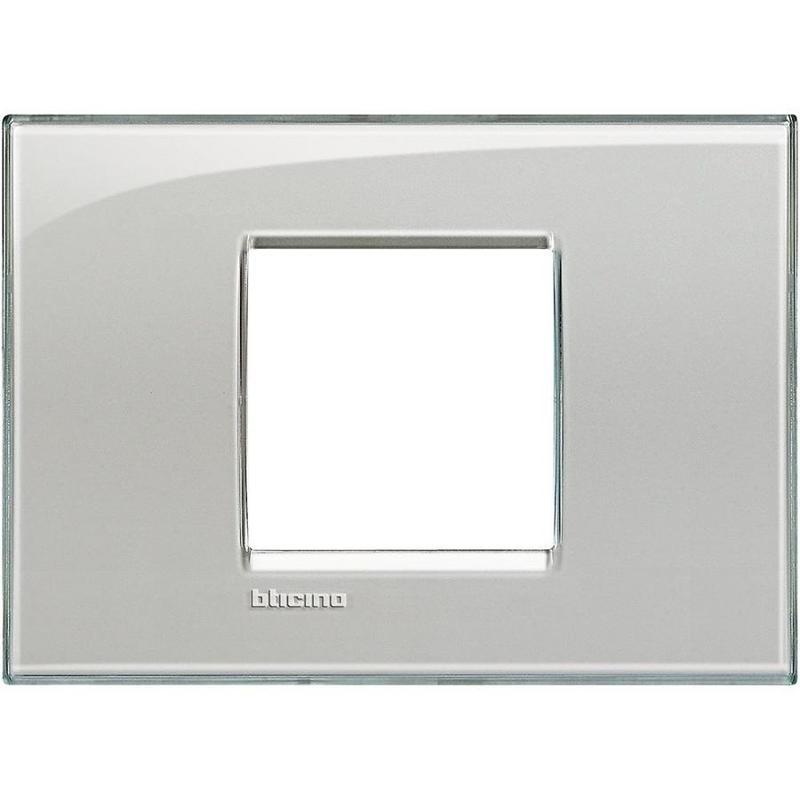 Afdekplaat breed 2 modulen cold grey Livinglight