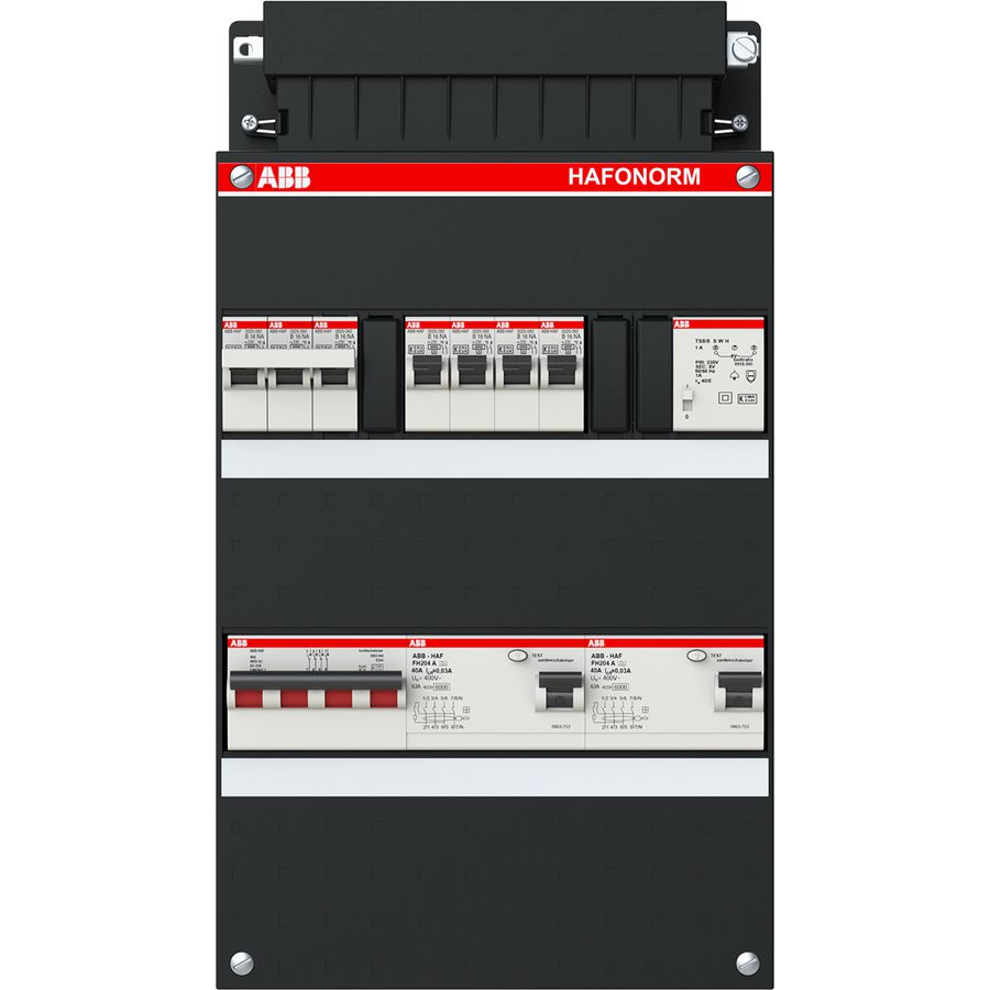 Installatiekast 4x achter 2x 30mA + KT + HS 3-f
