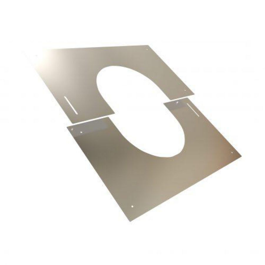 DW Ø80mm Centreerplaat 30-45° RVS