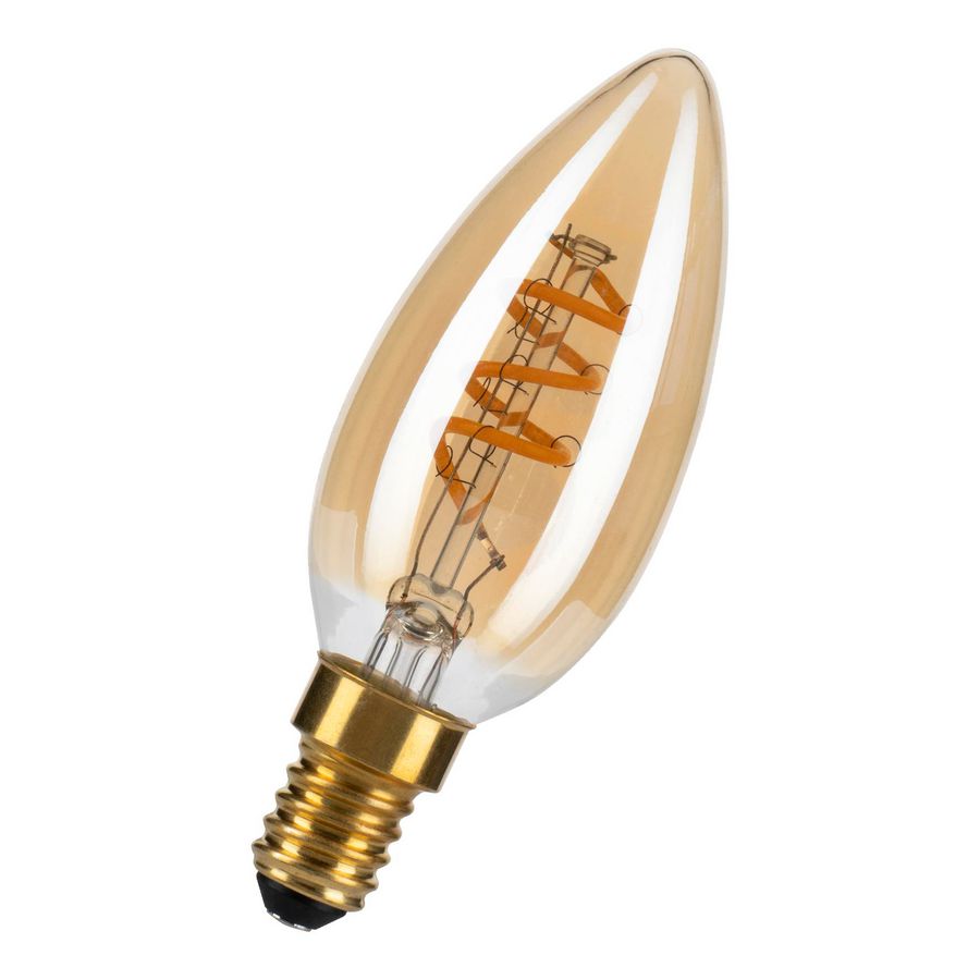 LED-lamp C35 SPIRALED Basic E14 DIM 3W (18W) 165lm 820 goud