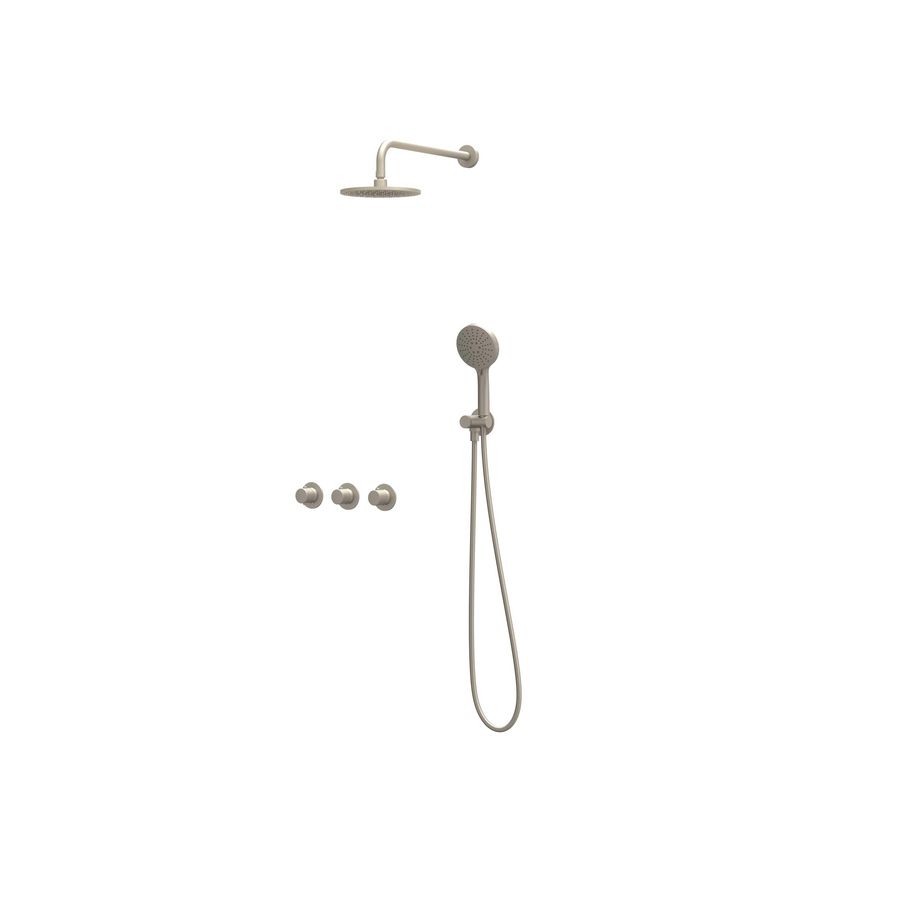 Afbouwdeel regendouche Combiset Nexus 4 inbouwthermostaat gebor. nickel CSN4EXGNBDAC excl. inbouwbox