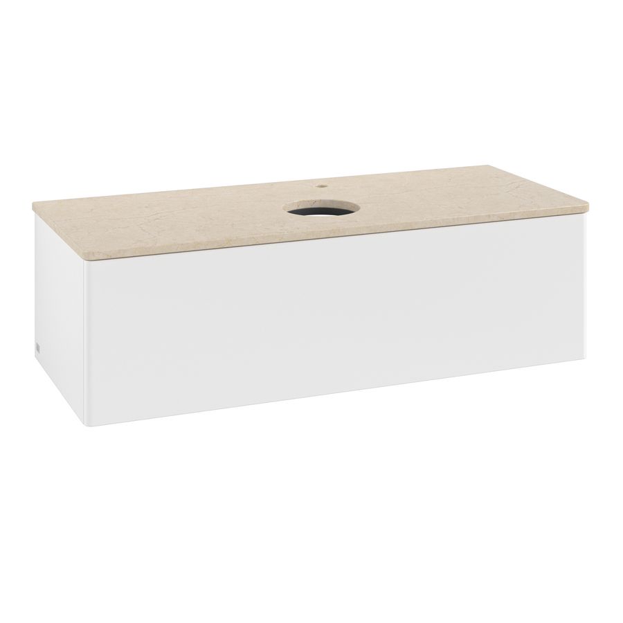 Wastafelonderkast Antao 1200x360x500mm White Matt Lacquer K32053MT