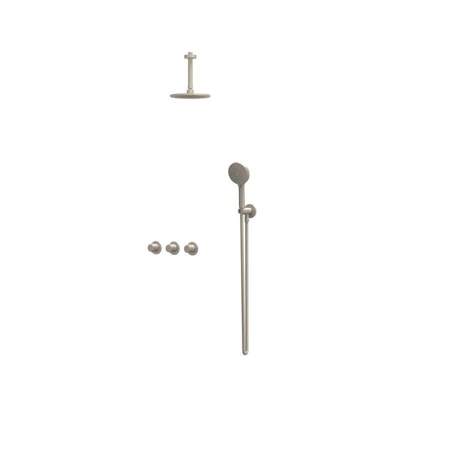 Afbouwdeel regendouche Combiset Nexus 4 inbouwthermostaat gebor. nickel CSN4EXGNBDBA excl. inbouwbox