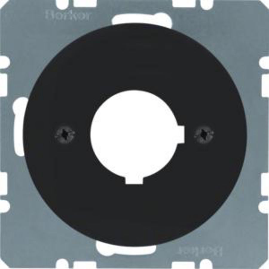 Centraaldoos inbouwope. diam 225mm berker R.1/R.3/R.8 zwart