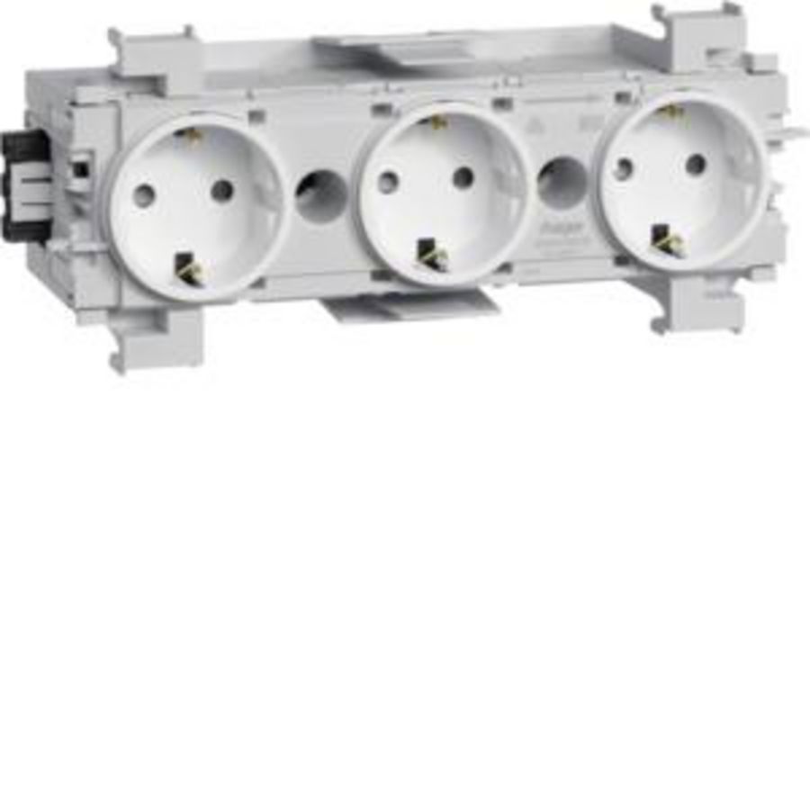 Wandcontactdoos 3-V Ecoline Wago frontmontage vwit