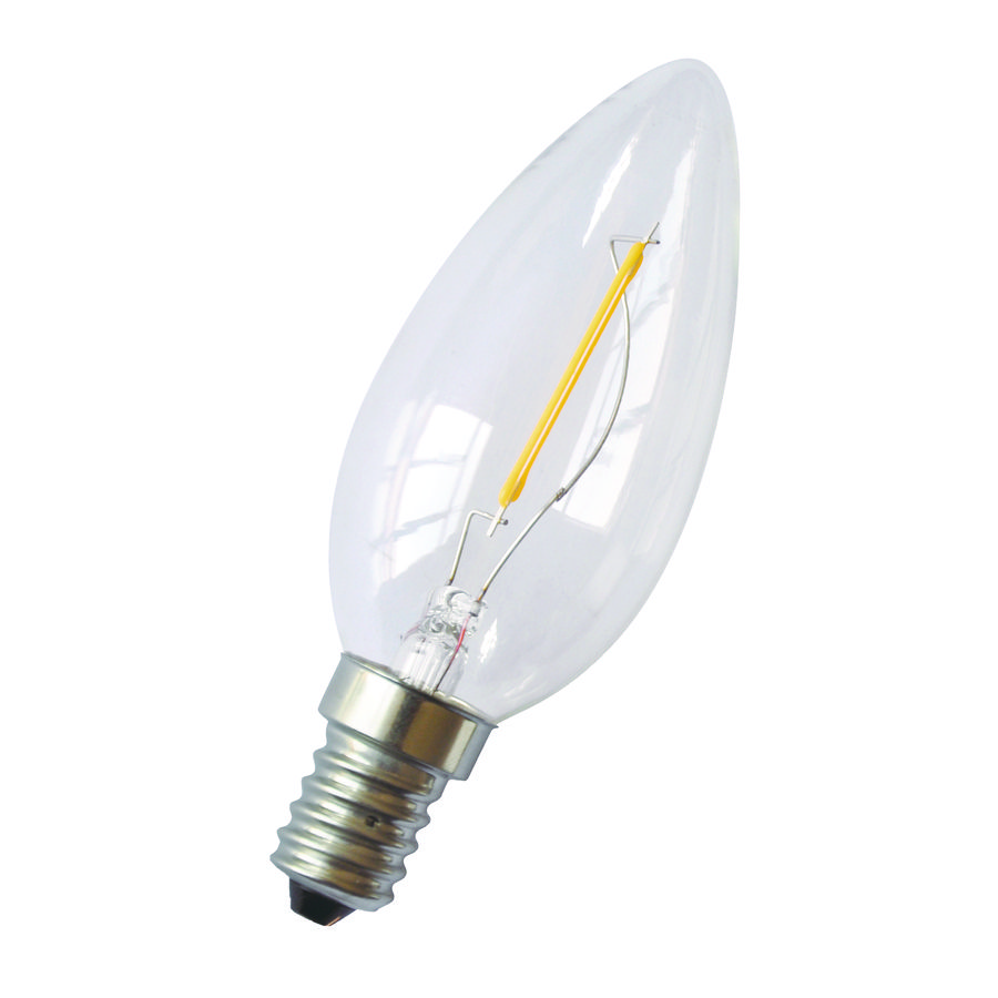 LED-lamp C35 CL FIL E14 1W 14W 120lm 827 helder