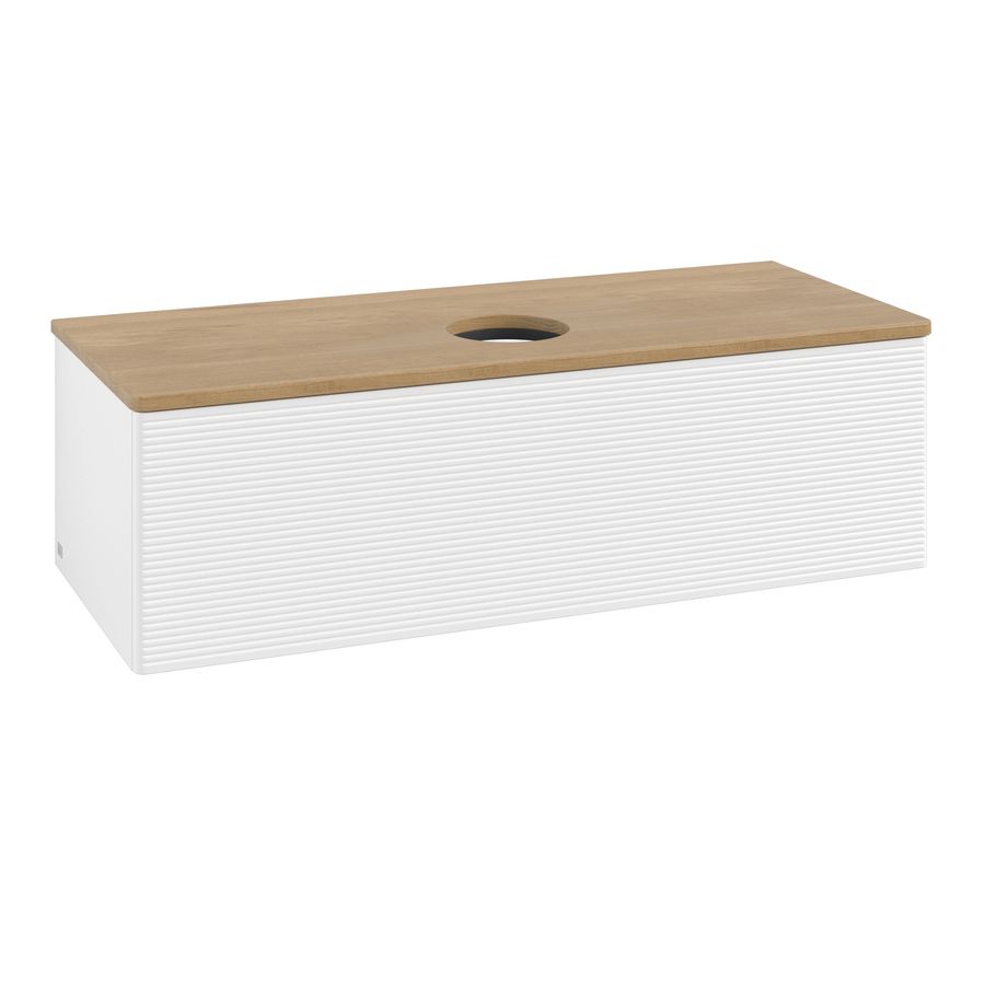 Wastafelonderkast Antao 1200x360x500mm White Matt Lacquer K32111MT