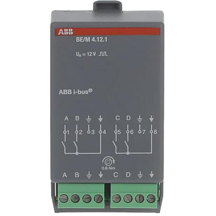 Binaire ingangsmodule KNX 4-voudig 12 V (BE/M4.12.1)