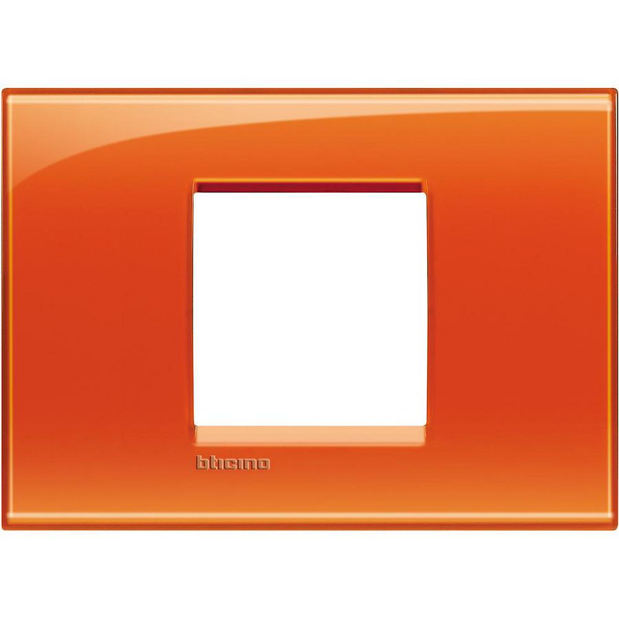 Afdekplaat breed 2 modulen oranje Livinglight