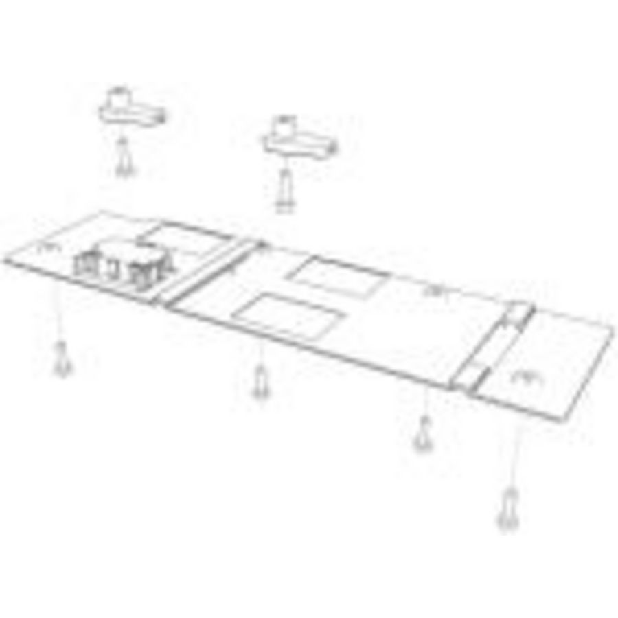 Hulpcontactblok 1M kit XR 00 inclusief plaat