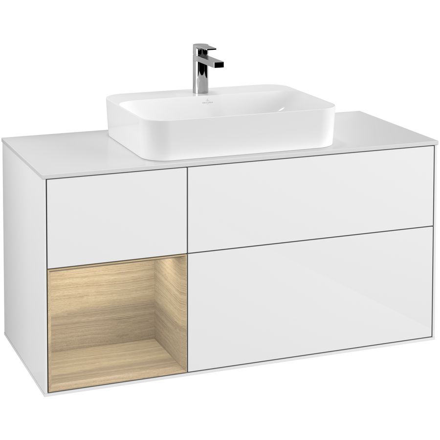 Wastafelonderkast Finion 1200x603x501mm G.White.L G411PCGF