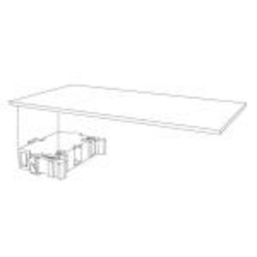 Hulpcontactblok 1M kit XR 2 en 3 Inclusief plaat