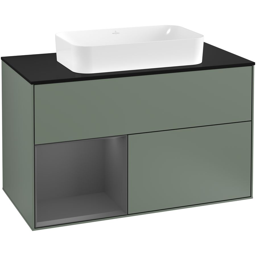 Wastafelonderkast Finion 1000x603x501mm Olive Matt Lacquer G242GKGM