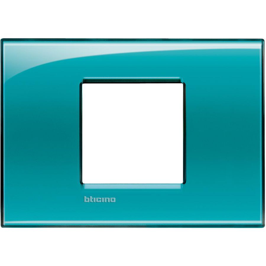 Afdekplaat breed 2 modulen groen Livinglight