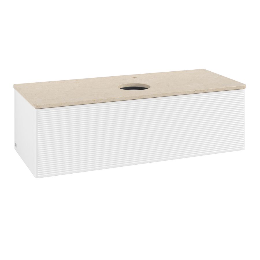 Wastafelonderkast Antao 1200x360x500mm White Matt Lacquer K32153MT