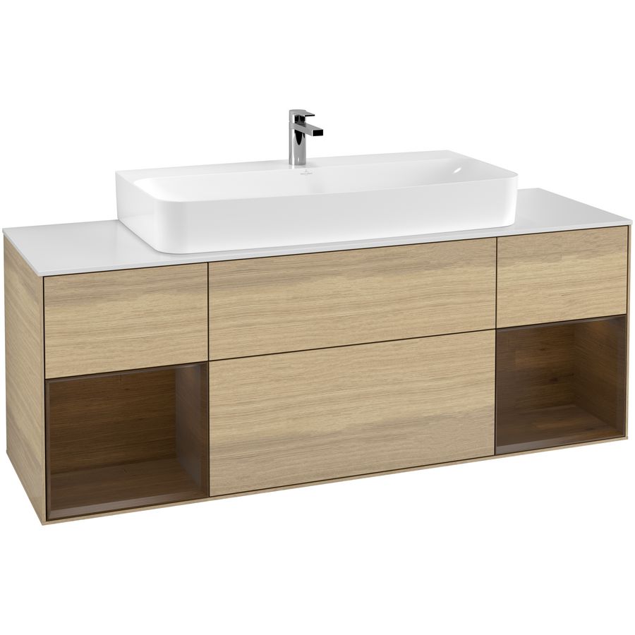 Wastafelonderkast Finion 1600x603x501mm Oak Veneer G211GNPC