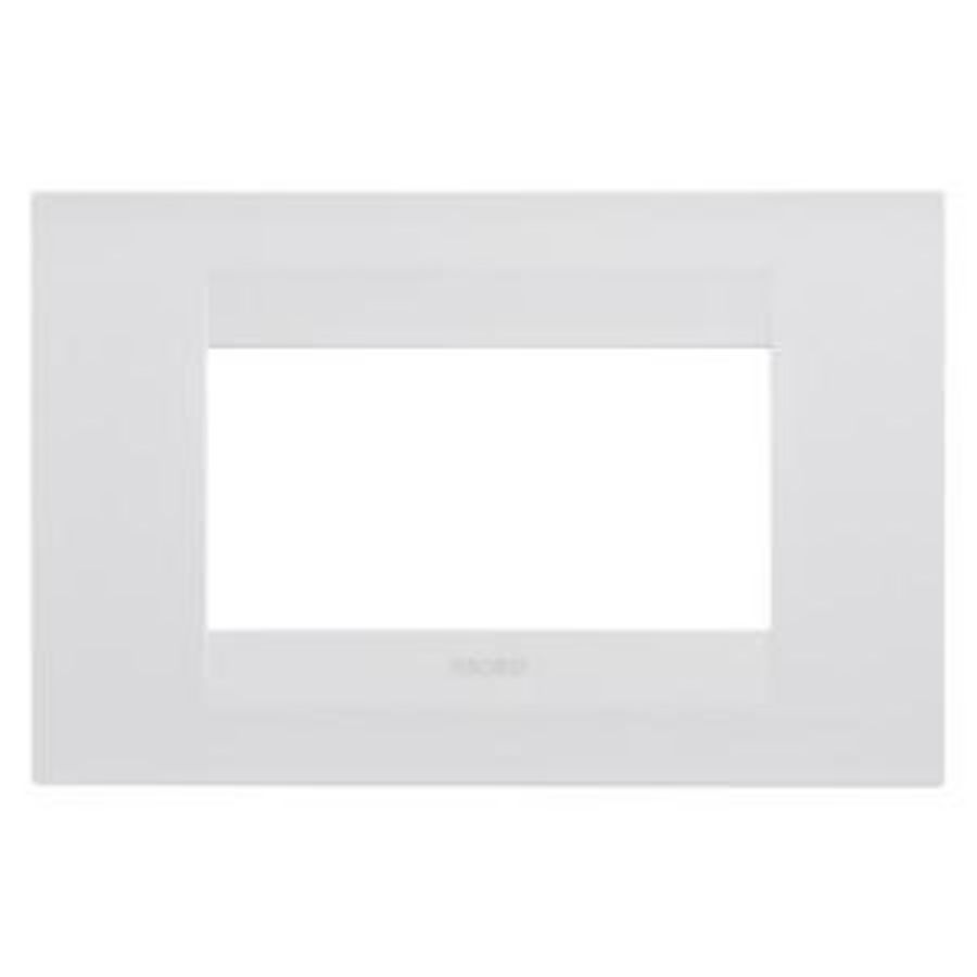 GEO PLATE-IN PAINTED TECHNOPOLYMER-4 MODULES-SATIN WHI