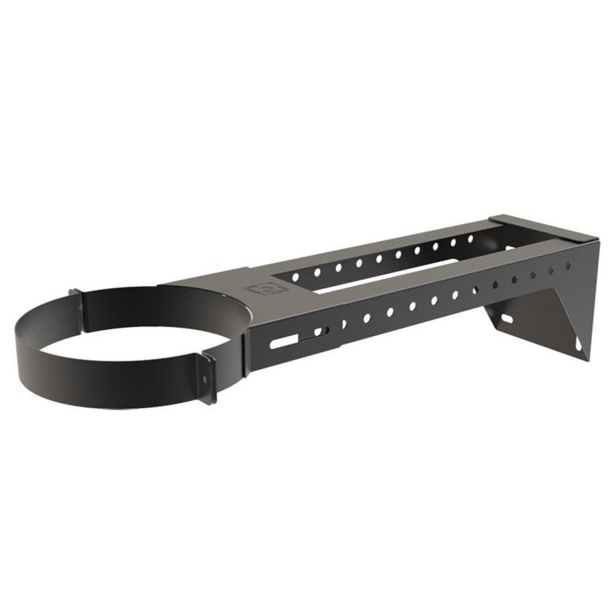 DW Ø80mm Muurbeugel 80-440mm zwart