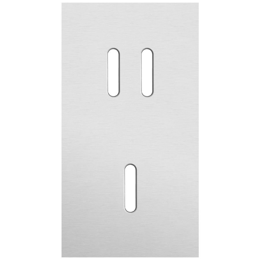 Tweevoudige afdekpl. verticaal 71mm centerafstand een tweevo