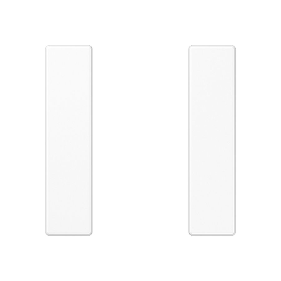 Tastafdekking compleet 1-voudig A(S)500 alp. wit KNX