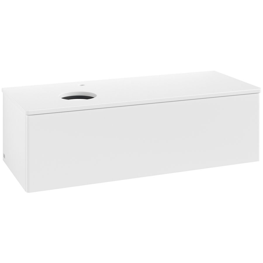 Wastafelonderkast Antao 1200x360x500mm White Matt Lacquer K33050MT