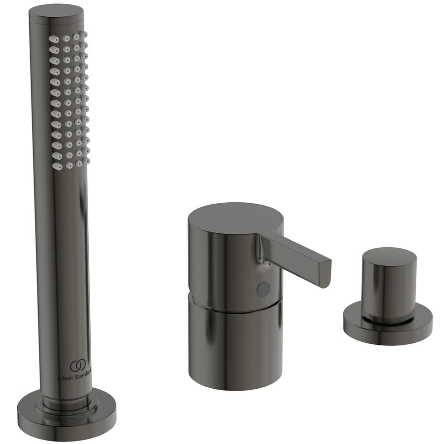 Joy badmengkraan 3-gats badrand zonder uitloop magnetic grey (grijs)