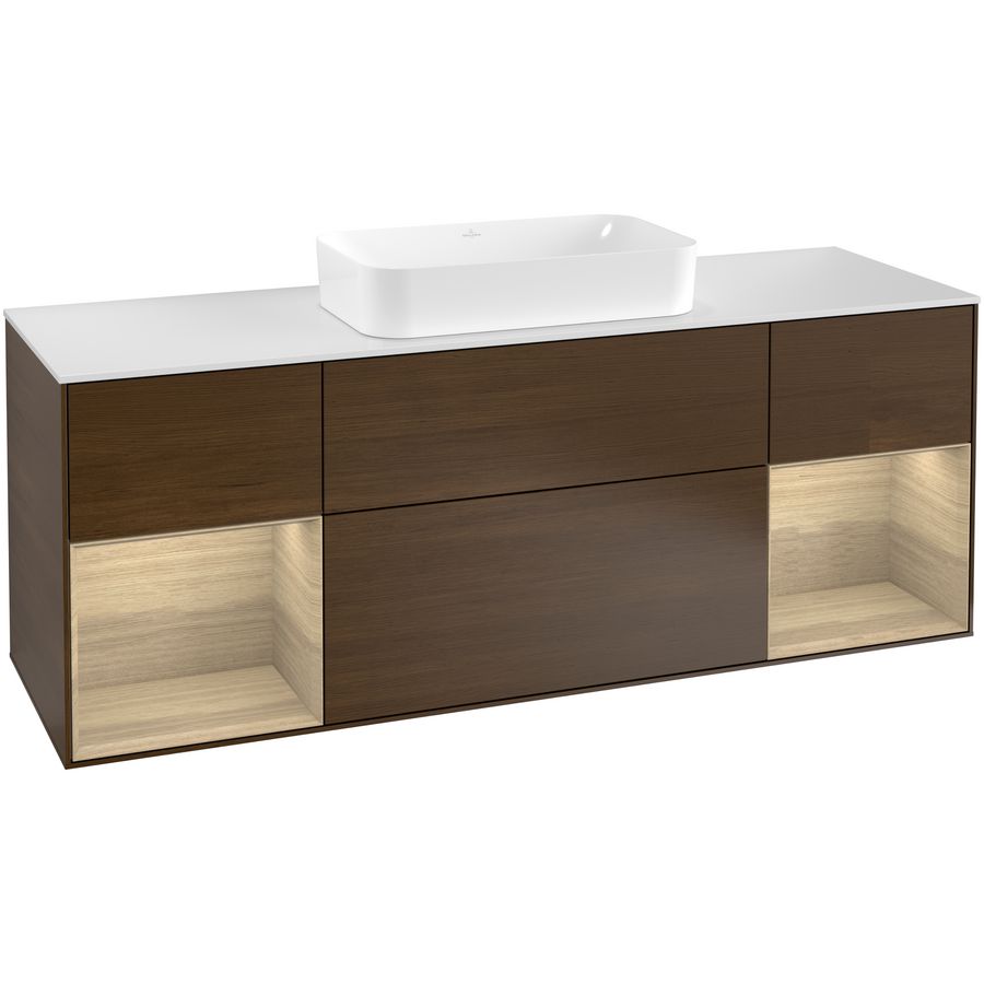 Wastafelonderkast Finion 1600x603x501mm W.Veneer G331PCGN