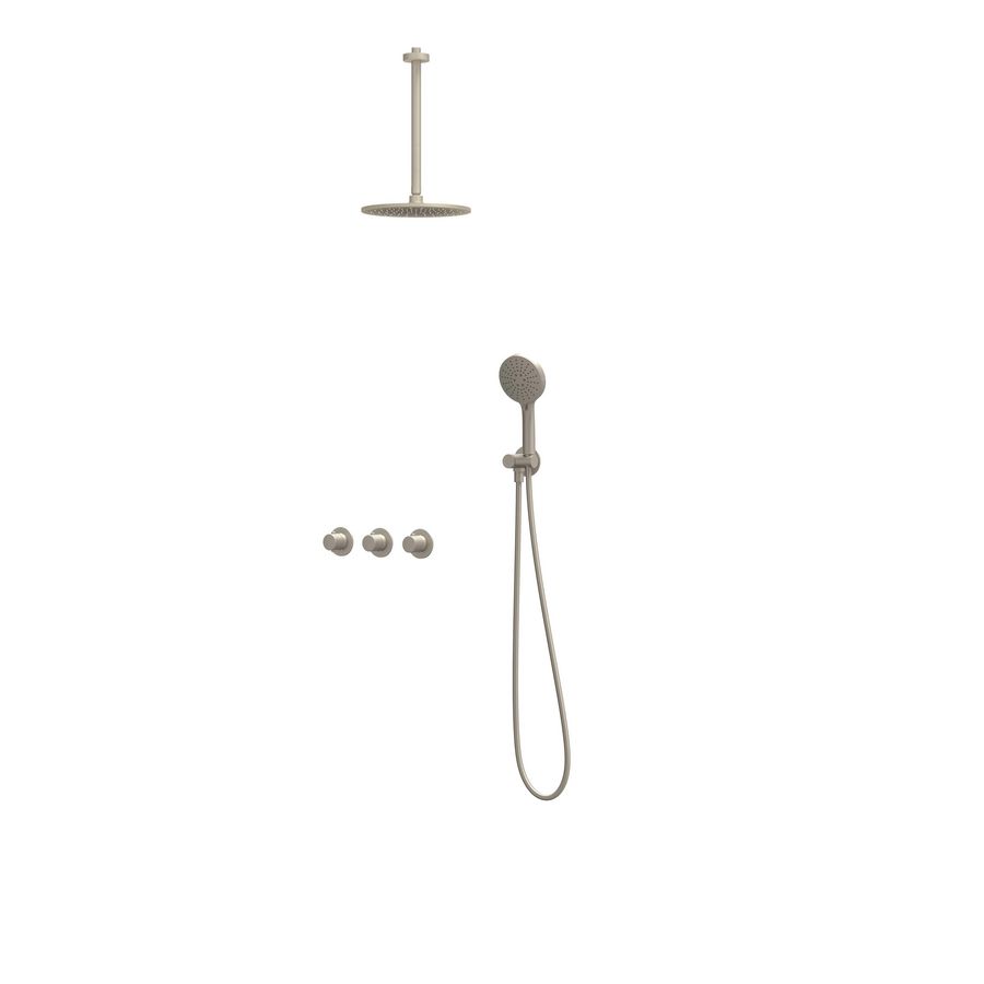 Afbouwdeel regendouche Combiset Nexus 4 inbouwthermostaat gebor. nickel CSN4EXGNBECC excl. inbouwbox