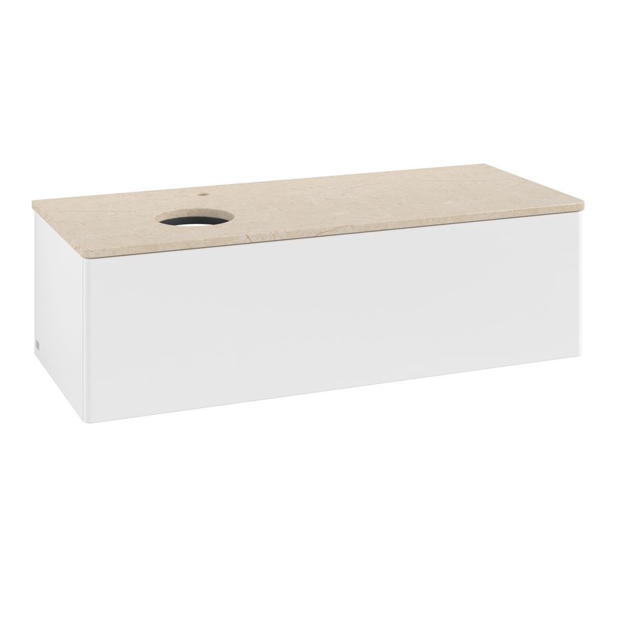 Wastafelonderkast Antao 1200x360x500mm White Matt Lacquer K33053MT