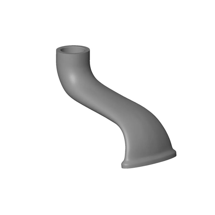 Uitloop 125x89x67mm chr