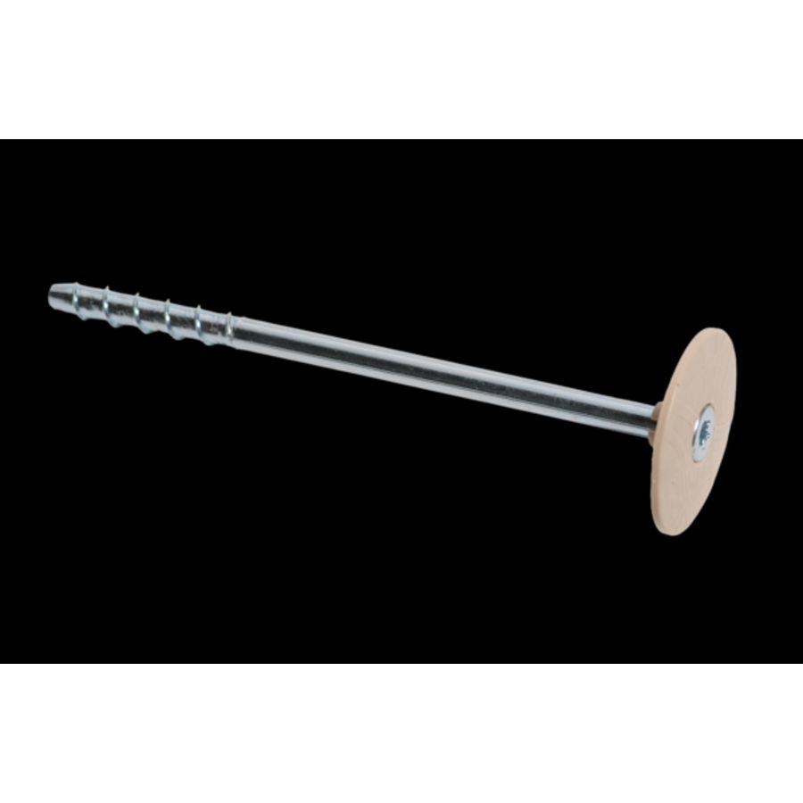 Isolatieschroef platverz torx 6x100mm zuiverwit 9010 VVE=100