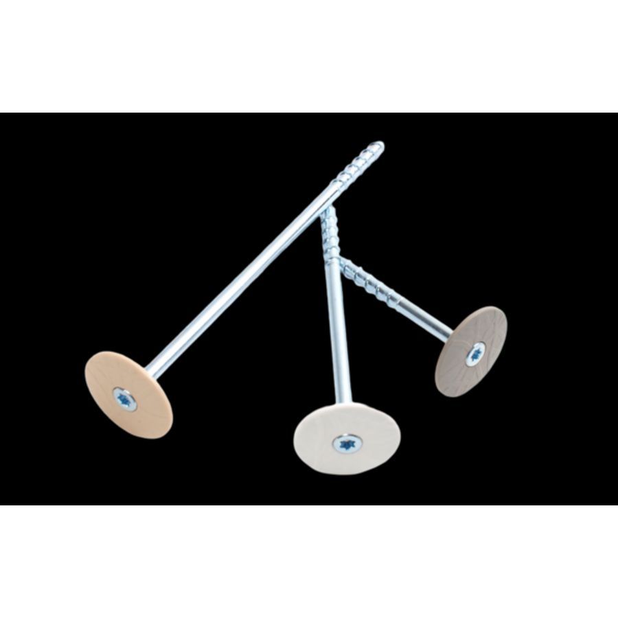 Isolatieschroef platverz torx 6x125mm ivoor 1015 VVE=100