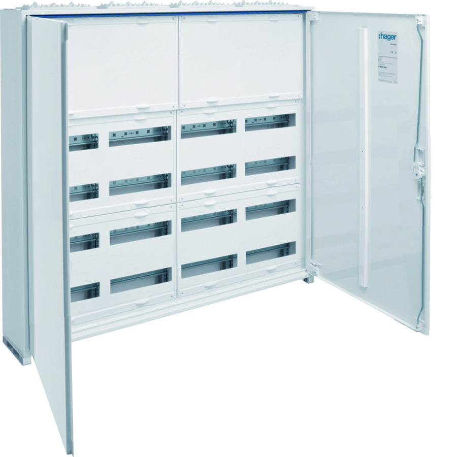 Veldverdeler IP44 geisol. 950x1050x161mm 192M+2 rijen