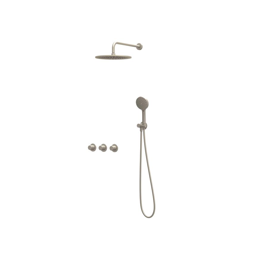 Afbouwdeel regendouche Combiset Nexus 4 inbouwthermostaat gebor. nickel CSN4EXGNBFAC excl. inbouwbox