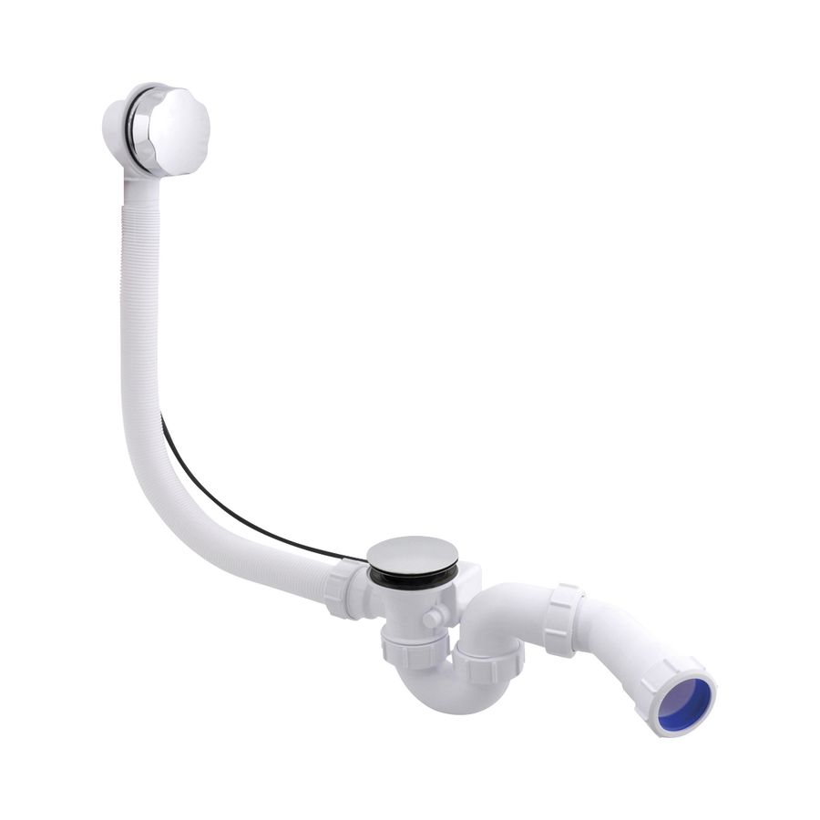 Badoverloopcombinatie PP wit BT10-popup 1.1/2" 40mm klem L=560mm choom plug McAlpine
