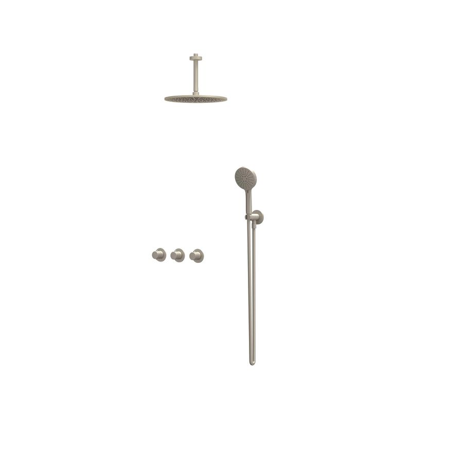 Afbouwdeel regendouche Combiset Nexus 4 inbouwthermostaat gebor. nickel CSN4EXGNBFBA excl. inbouwbox