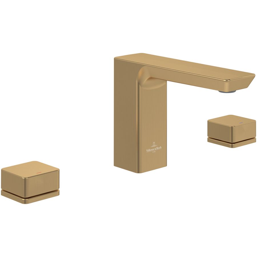 Driegats wastafelkraan Subway 3.0 Brushed Gold