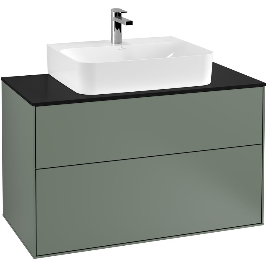 Wastafelonderkast Finion 1000x603x501mm Olive Matt Lacquer G10200GM
