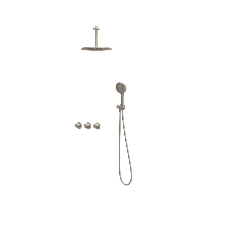 Afbouwdeel regendouche Combiset Nexus 4 inbouwthermostaat gebor. nickel CSN4EXGNBFBC excl. inbouwbox